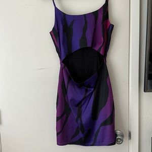 Purple misguided dress